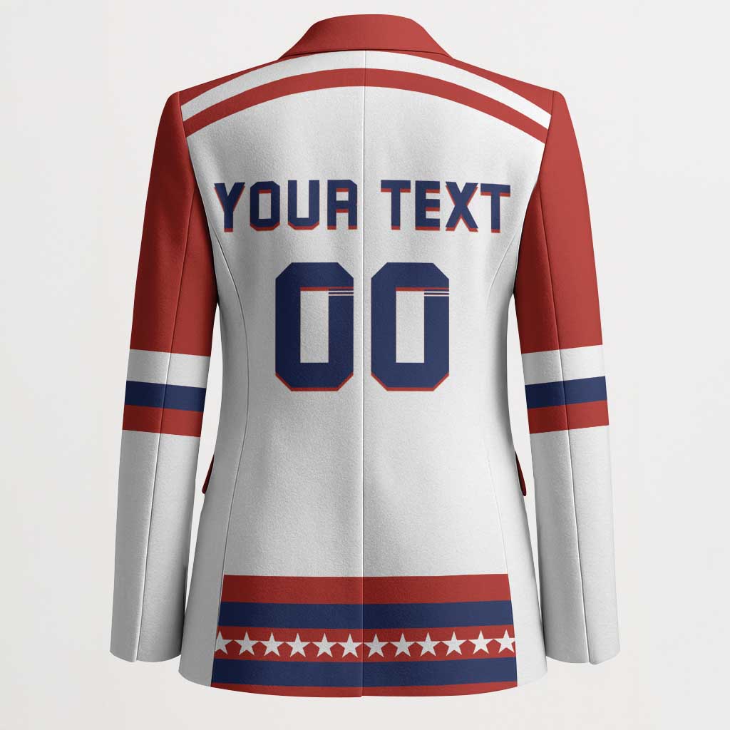 Custom Hockey 2026 USA White Blazer United States Go Champions
