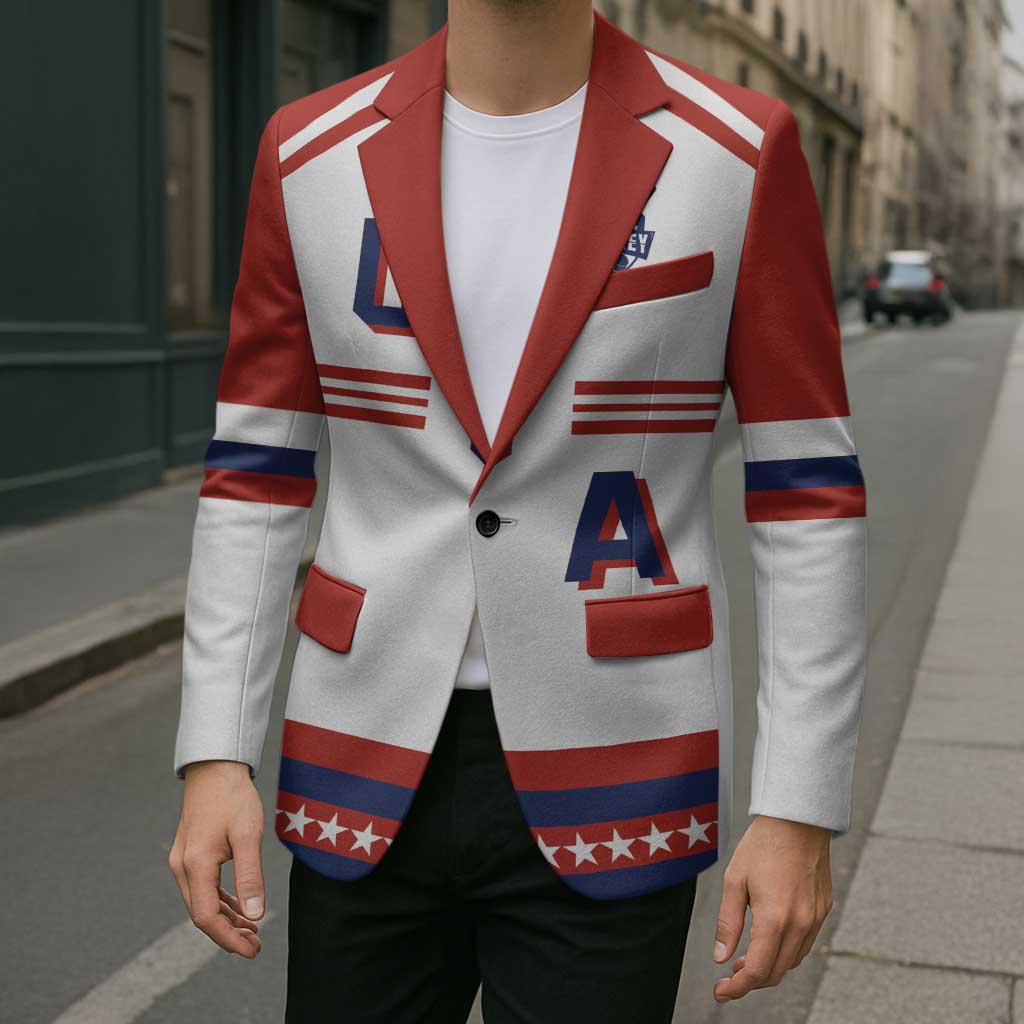 Custom Hockey 2026 USA White Blazer United States Go Champions