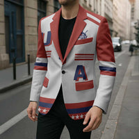 Custom Hockey 2026 USA White Blazer United States Go Champions