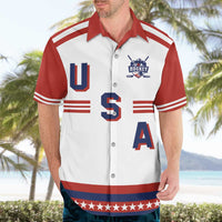 Custom Hockey 2026 USA White Hawaiian Shirt United States Go Champions