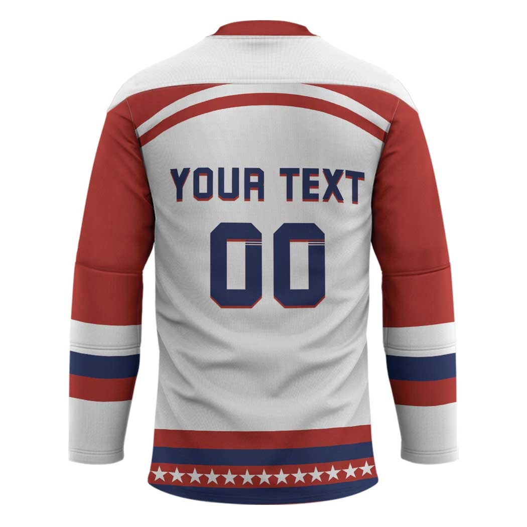 Custom Hockey 2026 USA White Hockey Jersey United States Go Champions