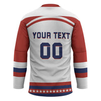 Custom Hockey 2026 USA White Hockey Jersey United States Go Champions