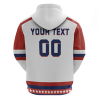 Custom Hockey 2026 USA White Hoodie United States Go Champions