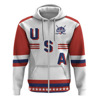 Custom Hockey 2026 USA White Hoodie United States Go Champions