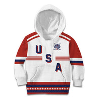 Custom Hockey 2026 USA White Kid Hoodie United States Go Champions