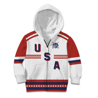 Custom Hockey 2026 USA White Kid Hoodie United States Go Champions