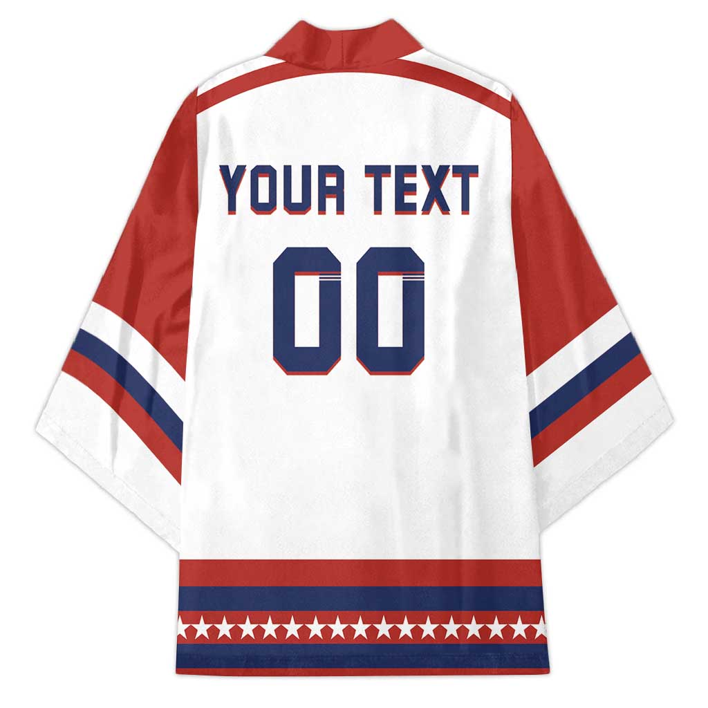 Custom Hockey 2026 USA White Kimono United States Go Champions