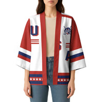 Custom Hockey 2026 USA White Kimono United States Go Champions