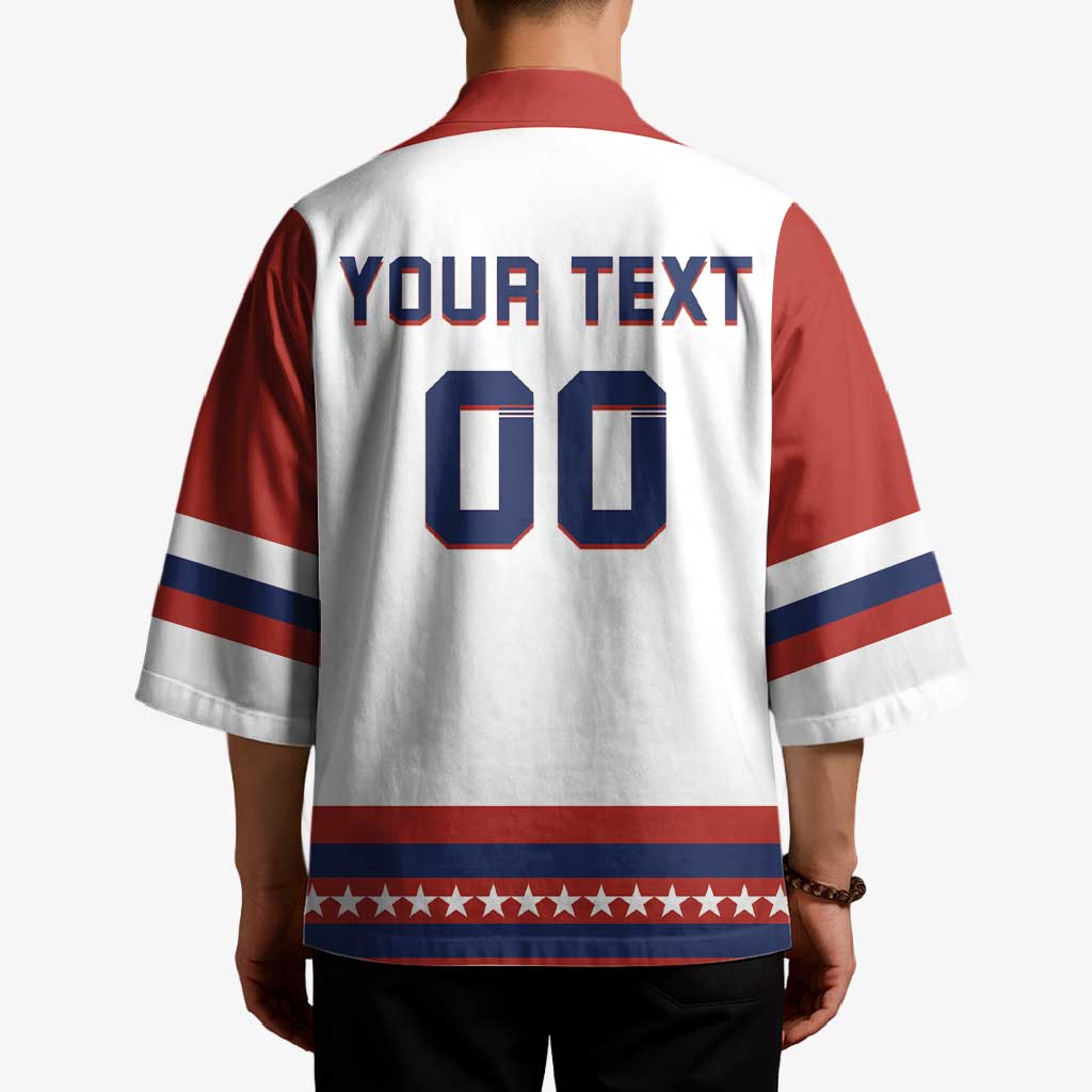 Custom Hockey 2026 USA White Kimono United States Go Champions