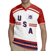 Custom Hockey 2026 USA White Rugby Jersey United States Go Champions