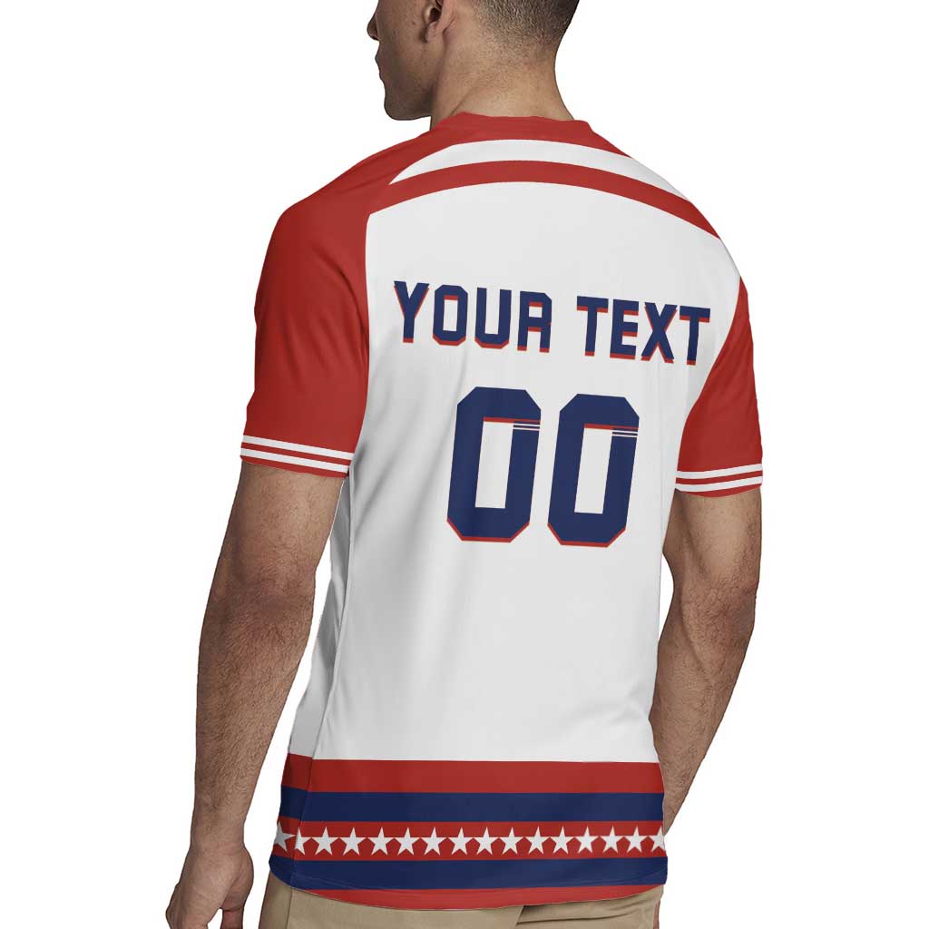 Custom Hockey 2026 USA White Rugby Jersey United States Go Champions