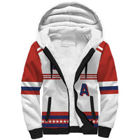 Custom Hockey 2026 USA White Sherpa Hoodie United States Go Champions
