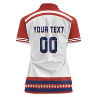 Custom Hockey 2026 USA White Women Polo Shirt United States Go Champions