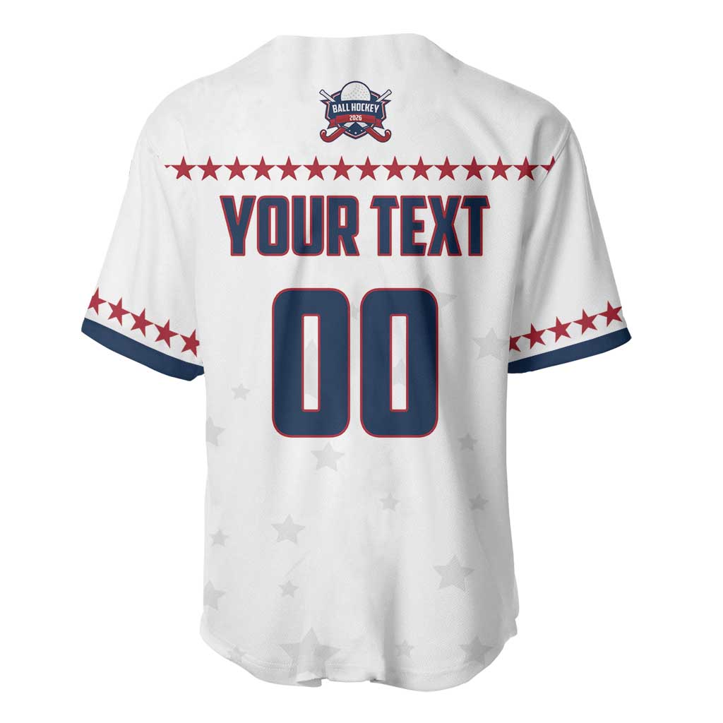 Custom Ball Hockey 2026 USA Baseball Jersey US Team Go Champions