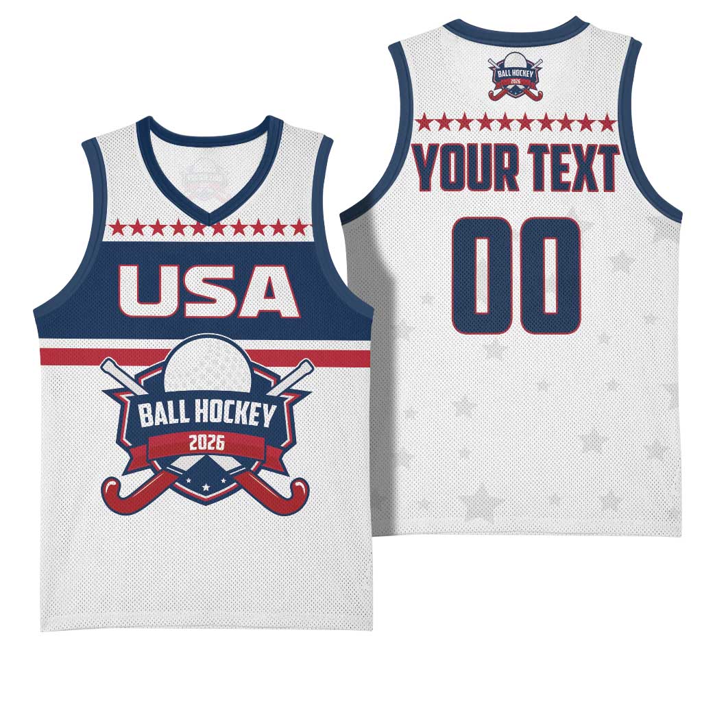 Custom Ball Hockey 2026 USA Basketball Jersey US Team Go Champions