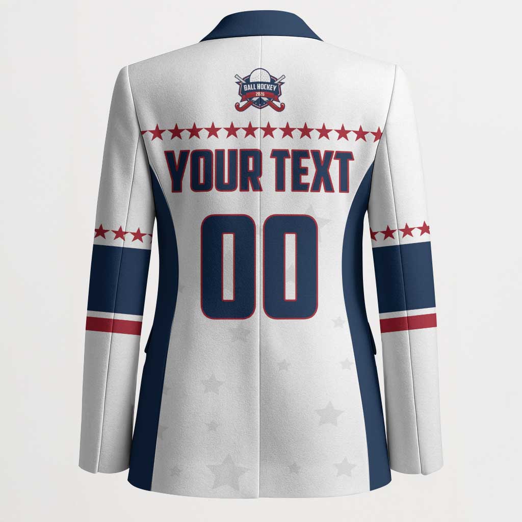 Custom Ball Hockey 2026 USA Blazer US Team Go Champions
