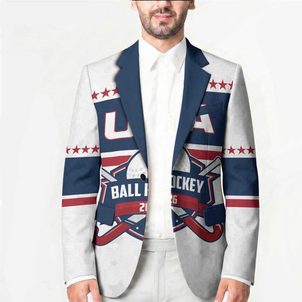 Custom Ball Hockey 2026 USA Blazer US Team Go Champions