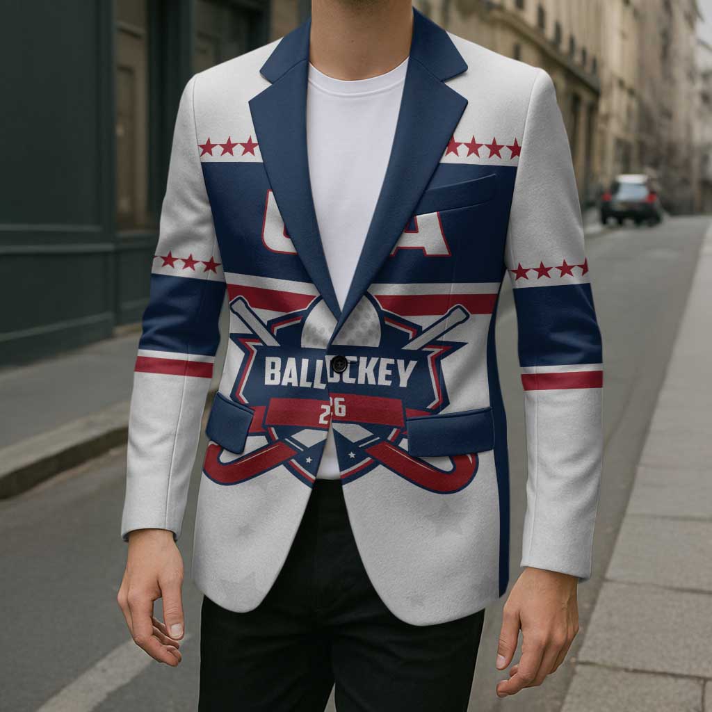 Custom Ball Hockey 2026 USA Blazer US Team Go Champions