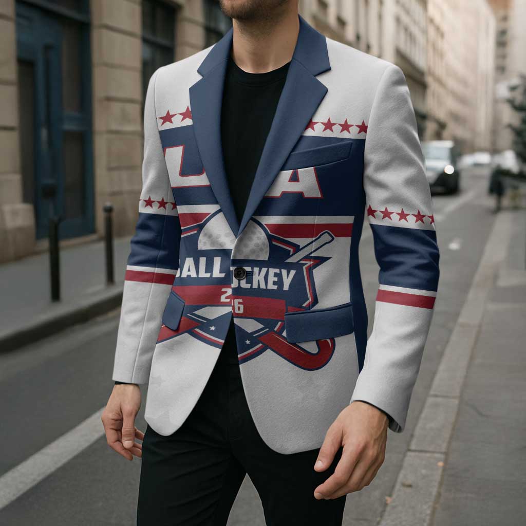 Custom Ball Hockey 2026 USA Blazer US Team Go Champions