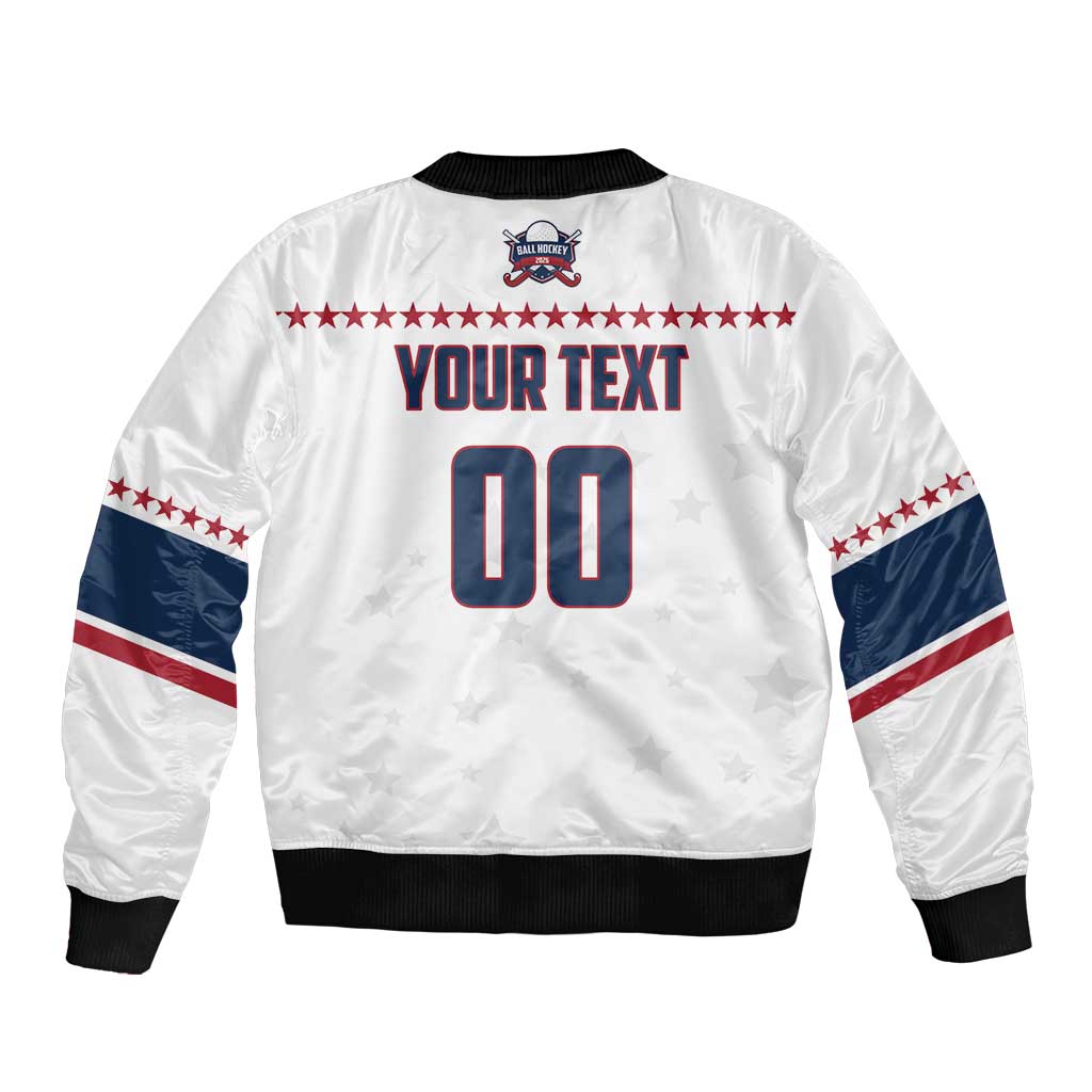 Custom Ball Hockey 2026 USA Bomber Jacket US Team Go Champions