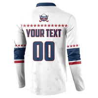 Custom Ball Hockey 2026 USA Button Sweatshirt US Team Go Champions