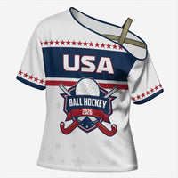 Custom Ball Hockey 2026 USA Cross Shoulder Shirt US Team Go Champions