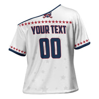 Custom Ball Hockey 2026 USA Cross Shoulder Shirt US Team Go Champions