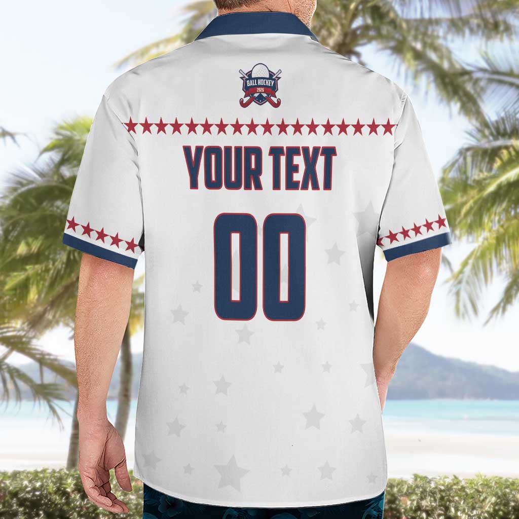 Custom Ball Hockey 2026 USA Hawaiian Shirt US Team Go Champions