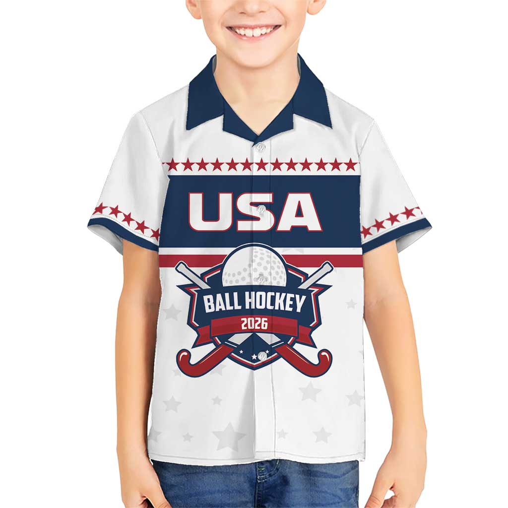 Custom Ball Hockey 2026 USA Hawaiian Shirt US Team Go Champions