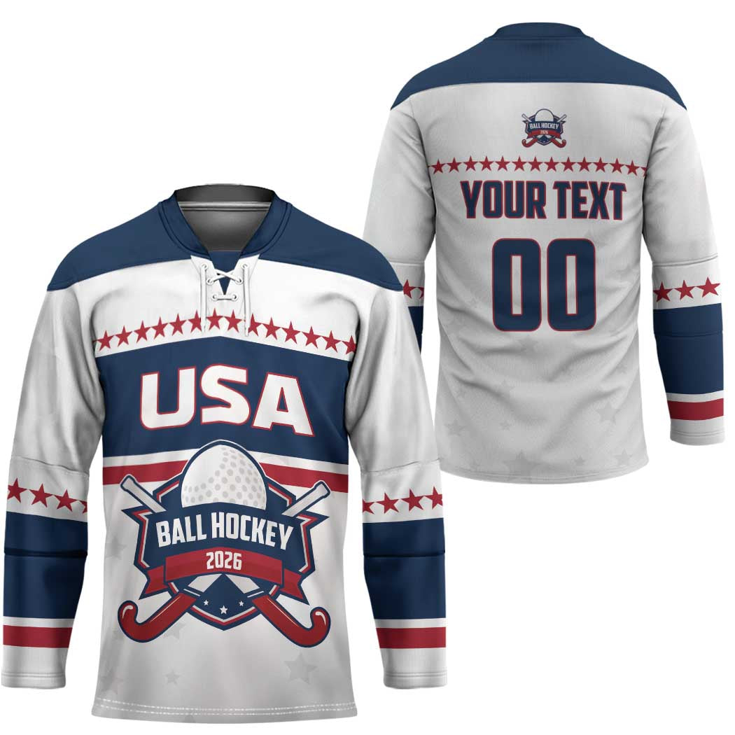 Custom Ball Hockey 2026 USA Hockey Jersey US Team Go Champions