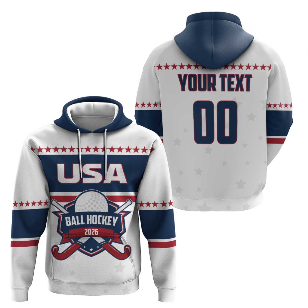 Custom Ball Hockey 2026 USA Hoodie US Team Go Champions