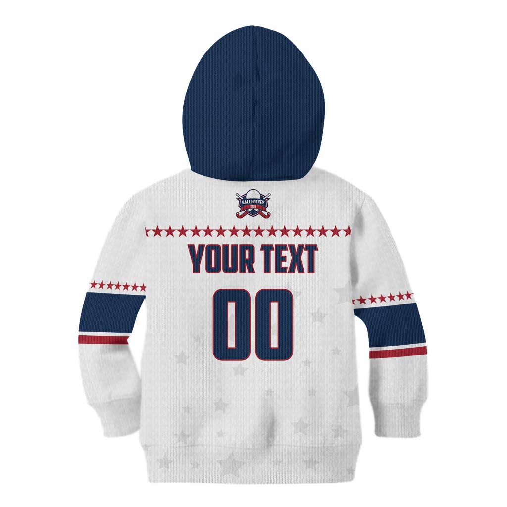 Custom Ball Hockey 2026 USA Kid Hoodie US Team Go Champions