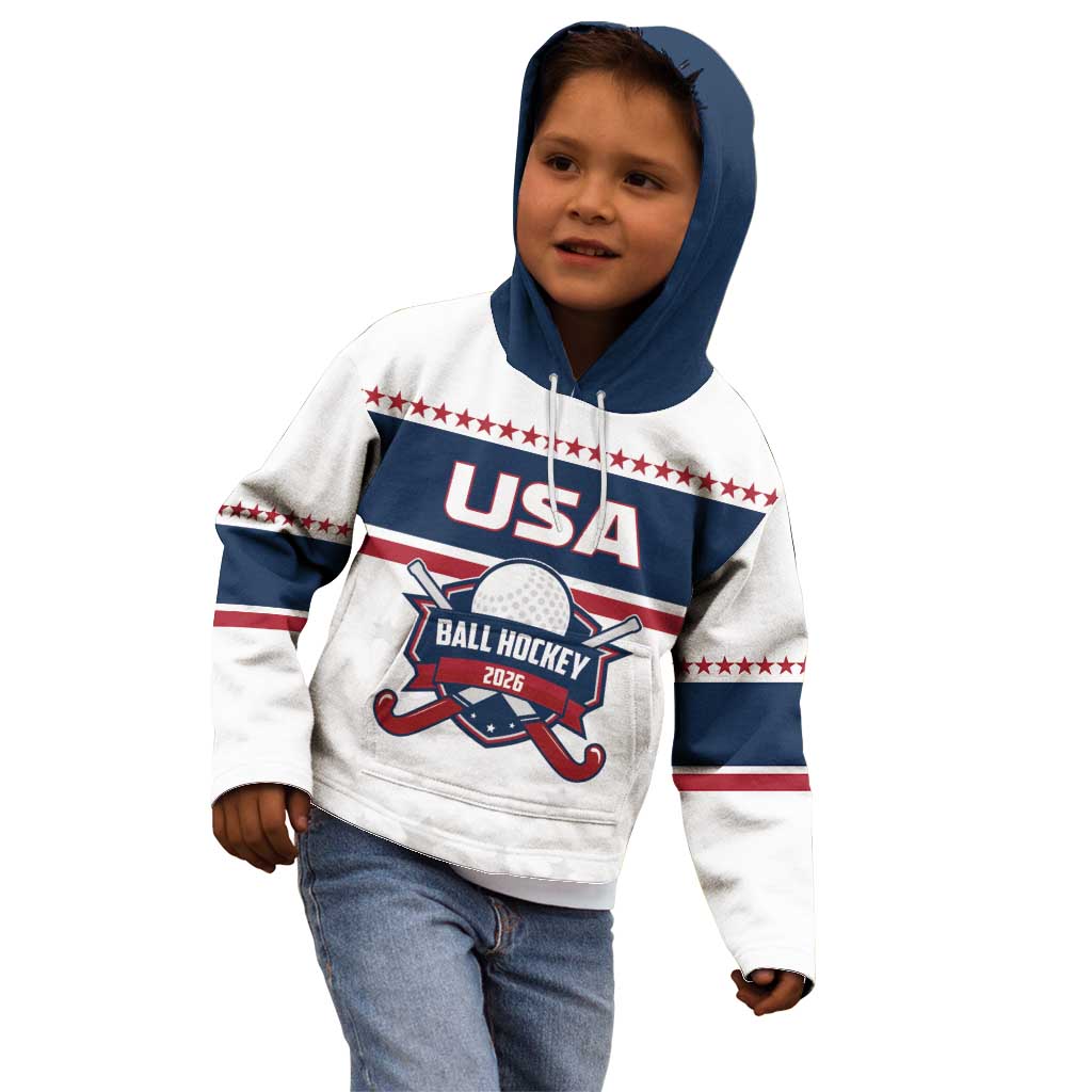 Custom Ball Hockey 2026 USA Kid Hoodie US Team Go Champions