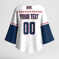 Custom Ball Hockey 2026 USA Kimono Sleeve Blouse US Team Go Champions