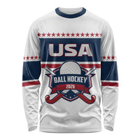 Custom Ball Hockey 2026 USA Long Sleeve Shirt US Team Go Champions