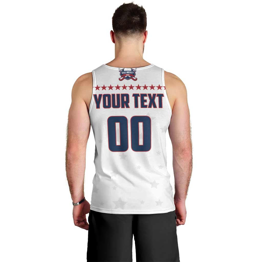 Custom Ball Hockey 2026 USA Men Tank Top US Team Go Champions