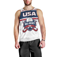 Custom Ball Hockey 2026 USA Men Tank Top US Team Go Champions