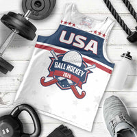 Custom Ball Hockey 2026 USA Men Tank Top US Team Go Champions