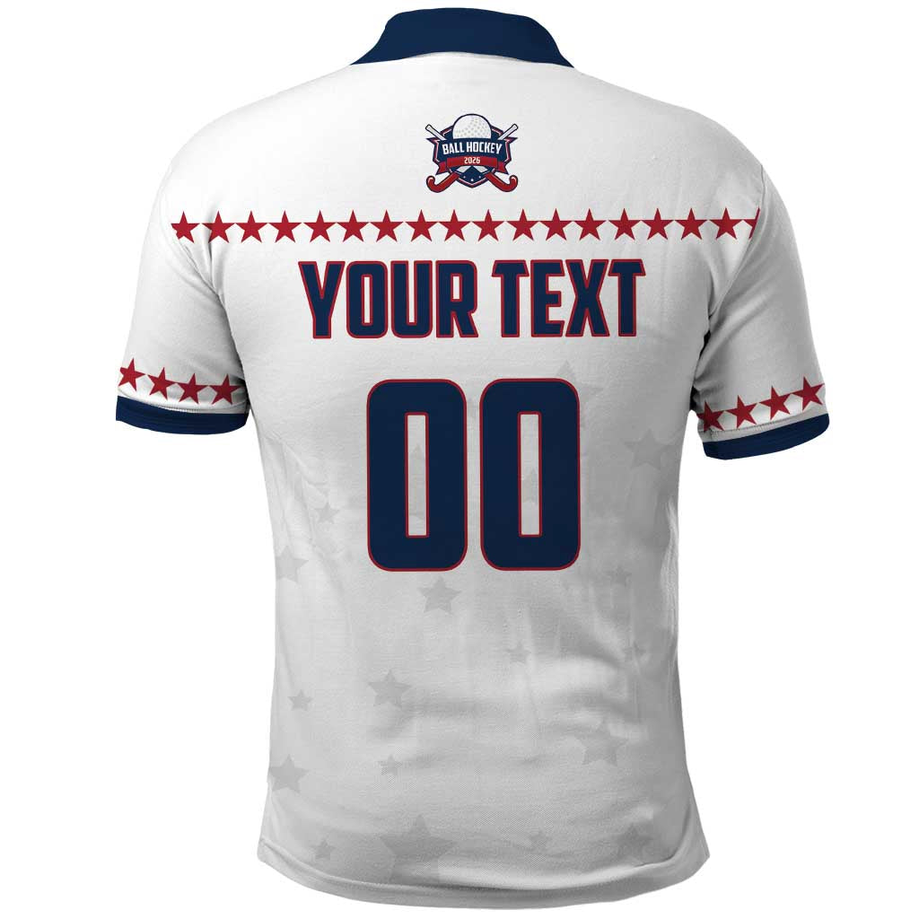 Custom Ball Hockey 2026 USA Polo Shirt US Team Go Champions