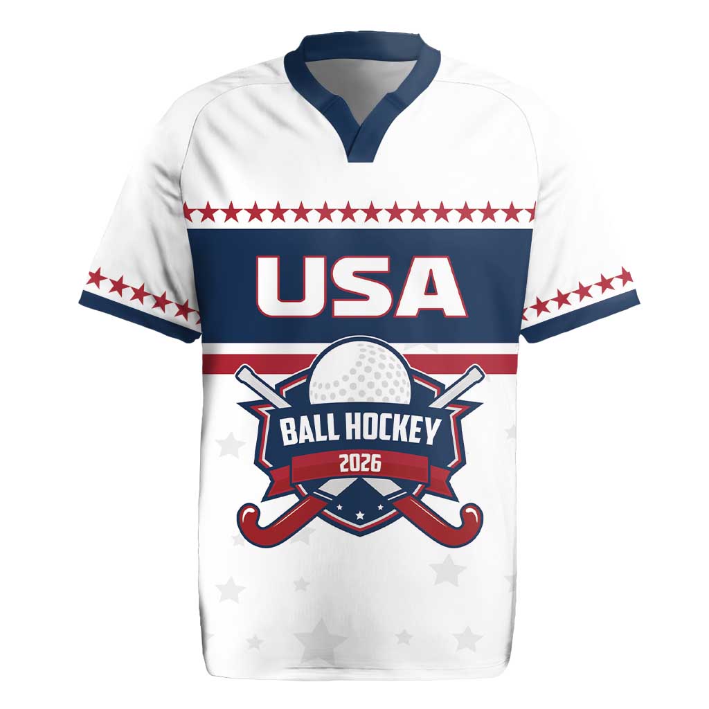 Custom Ball Hockey 2026 USA Rugby Jersey US Team Go Champions