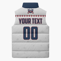 Custom Ball Hockey 2026 USA Sleeveless Puffer Jacket US Team Go Champions