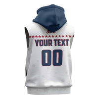 Custom Ball Hockey 2026 USA Sleeveless Zip Hoodie US Team Go Champions