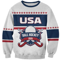 Custom Ball Hockey 2026 USA Sweatshirt US Team Go Champions