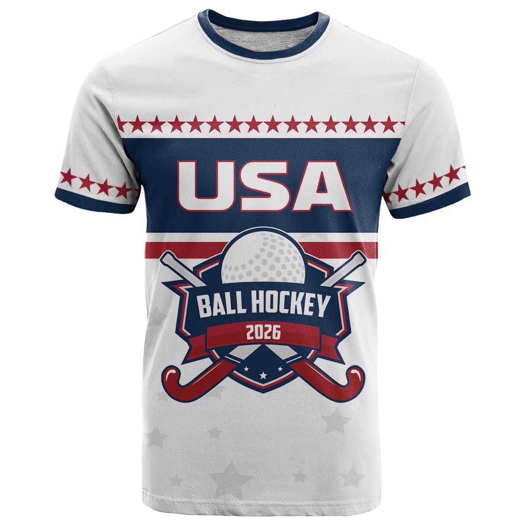 Custom Ball Hockey 2026 USA T Shirt US Team Go Champions