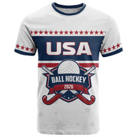Custom Ball Hockey 2026 USA T Shirt US Team Go Champions
