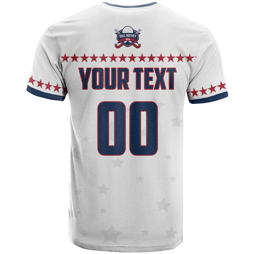 Custom Ball Hockey 2026 USA T Shirt US Team Go Champions
