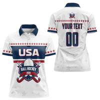 Custom Ball Hockey 2026 USA Women Polo Shirt US Team Go Champions
