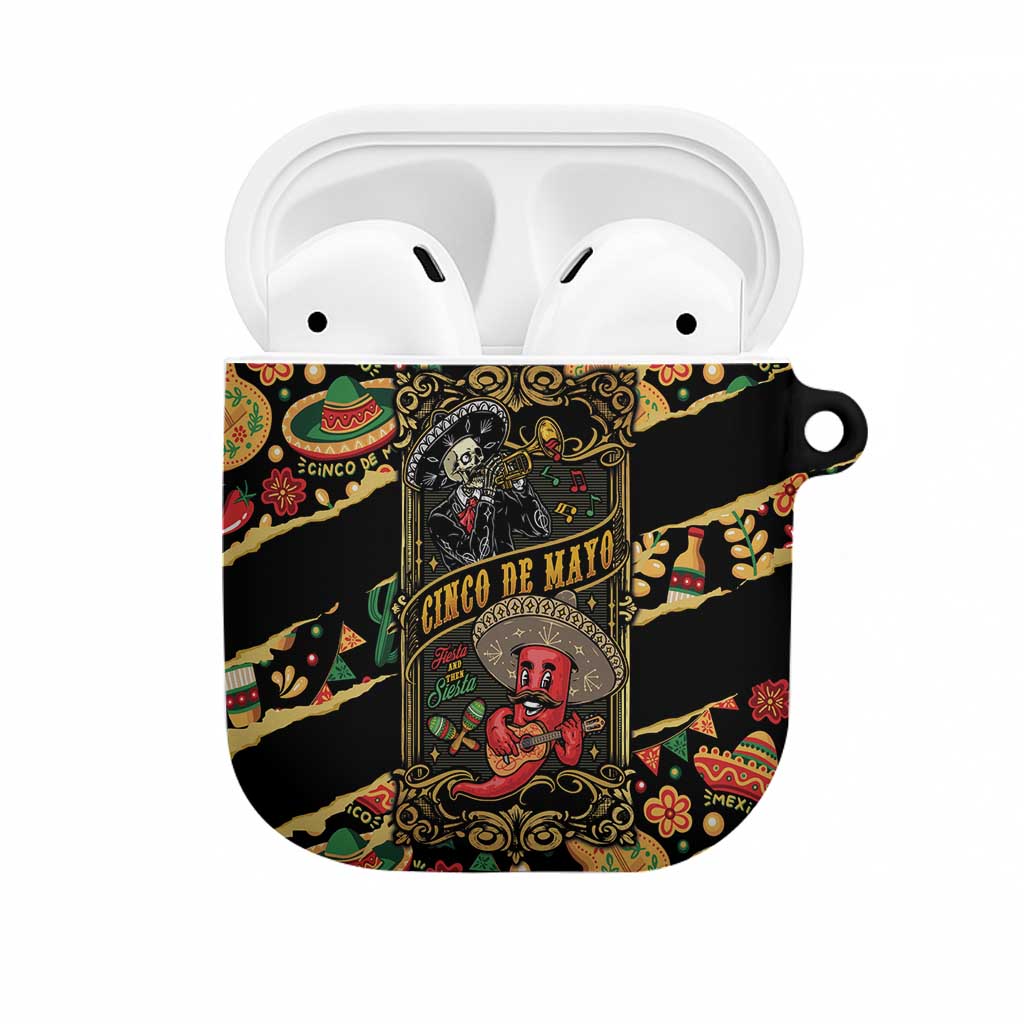 Mexico Cinco de Mayo AirPods Case Fiesta and then Siesta