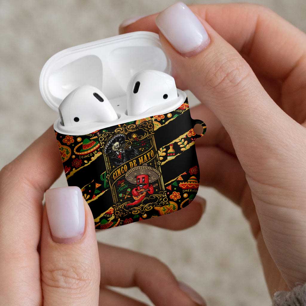 Mexico Cinco de Mayo AirPods Case Fiesta and then Siesta