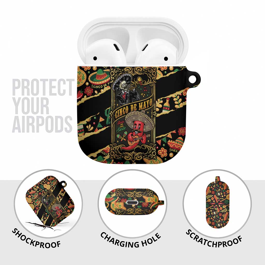 Mexico Cinco de Mayo AirPods Case Fiesta and then Siesta